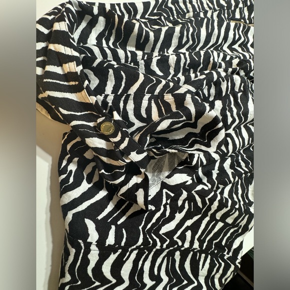 Calvin Klein zebra pants linen - Picture 2 of 5